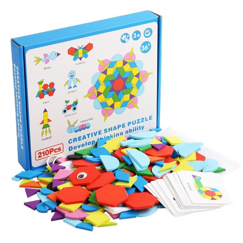 image-Fun wooden 180 piece jigsaw puzzle toy
