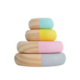 image-Rainbow building blocks toy