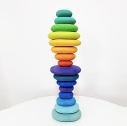 image-Rainbow building blocks toy