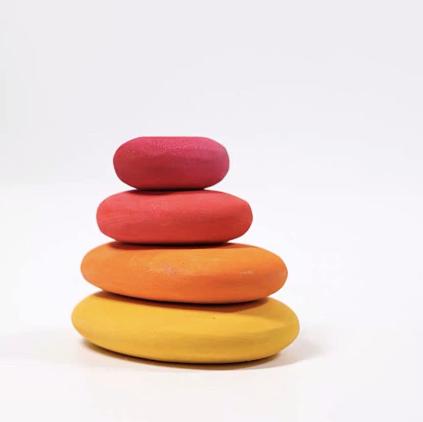 image-Rainbow building blocks toy