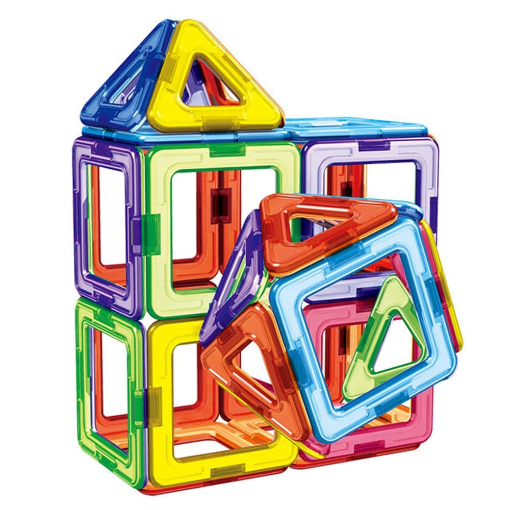 image-46pcs Magnetic Designer Model & Building Construction Set Magnet Blocks Bricks Educational Toys for Children Gift