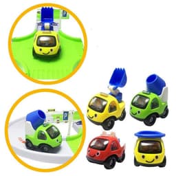 image-Fire engineering vehicle racing track toy car
