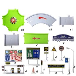image-Fire engineering vehicle racing track toy car