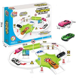 image-Fire engineering vehicle racing track toy car