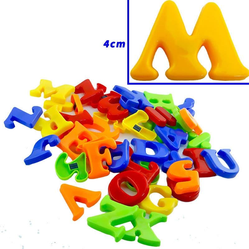 image-Magnetic stickers preschool English number plastic toys