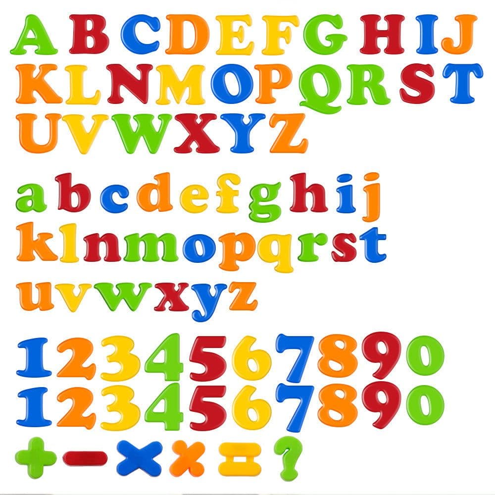 image-Magnetic stickers preschool English number plastic toys