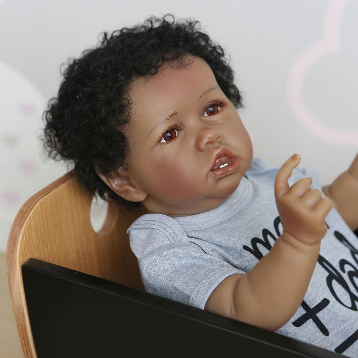 image-22inch reborn toddler doll black saskia toddler boy