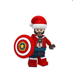 image-Christmas version of superhero building blocks
