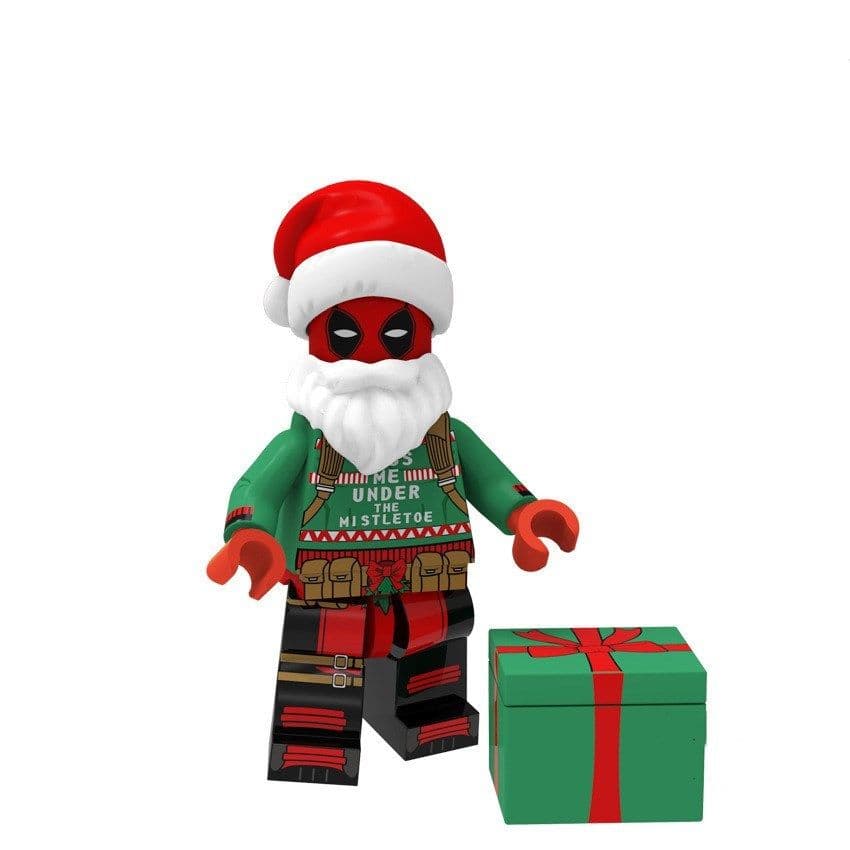 image-Christmas version of superhero building blocks