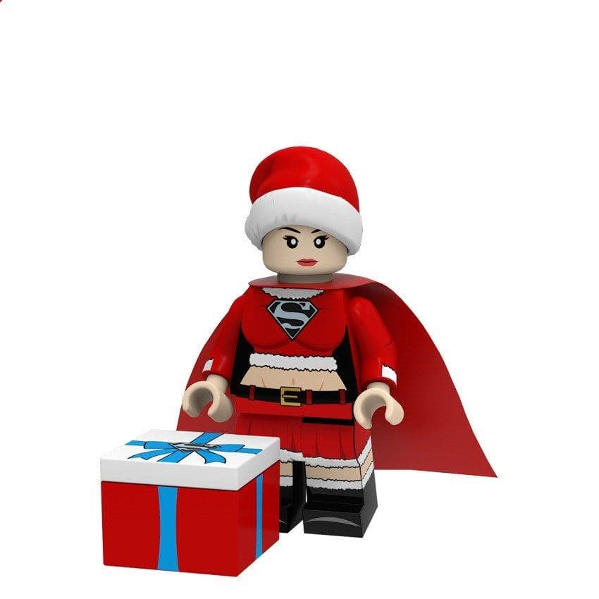 image-Christmas version of superhero building blocks