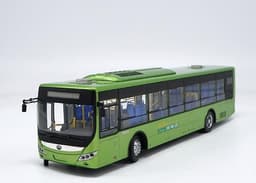 image-Bus Model China YuTong E12 Electric City Bus Diecast Metal Model Car Bus Toys Gifts