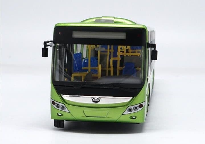 image-Bus Model China YuTong E12 Electric City Bus Diecast Metal Model Car Bus Toys Gifts