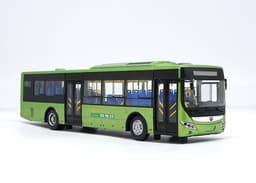 image-Bus Model China YuTong E12 Electric City Bus Diecast Metal Model Car Bus Toys Gifts