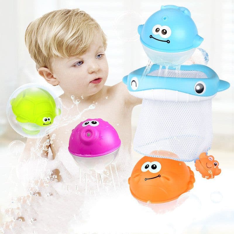 image-Kids Bath Toys Wall Suction Cup Marble Race Run Track Bathroom Bathtub Baby Play Water Games Toy Kit for Children