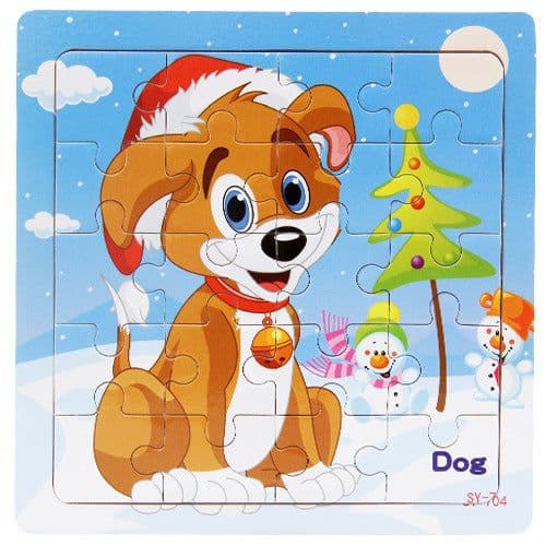 image-Children's poultry animal wooden puzzle
