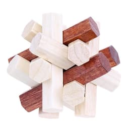image-Kongming 3D Wooden Puzzles Luban Lock Chinese Unisex Geometric Shape Toy Creative Brain Teaser Unlock Toy Gift for Kids Adult
