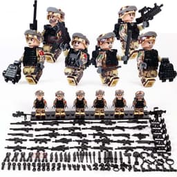 image-Military minifigures assembled children's toys
