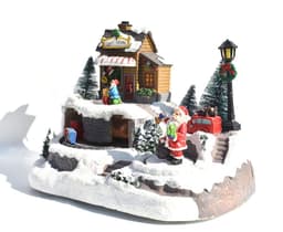 image-Christmas Glowing LED Light Music House Christmas Decorations