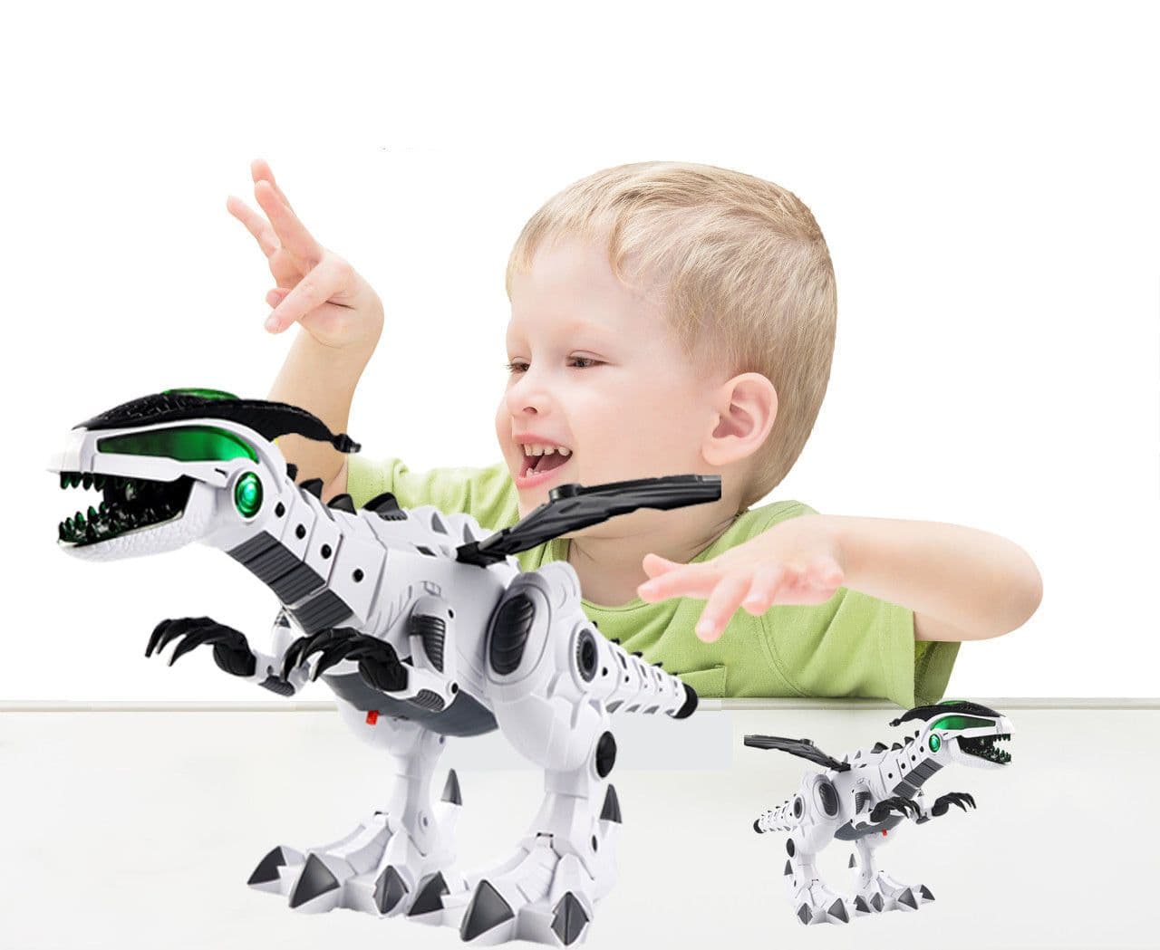 image-Spray mechanical dinosaur