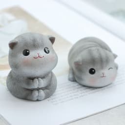 image-Cute cat decoration creative resin car interior decoration