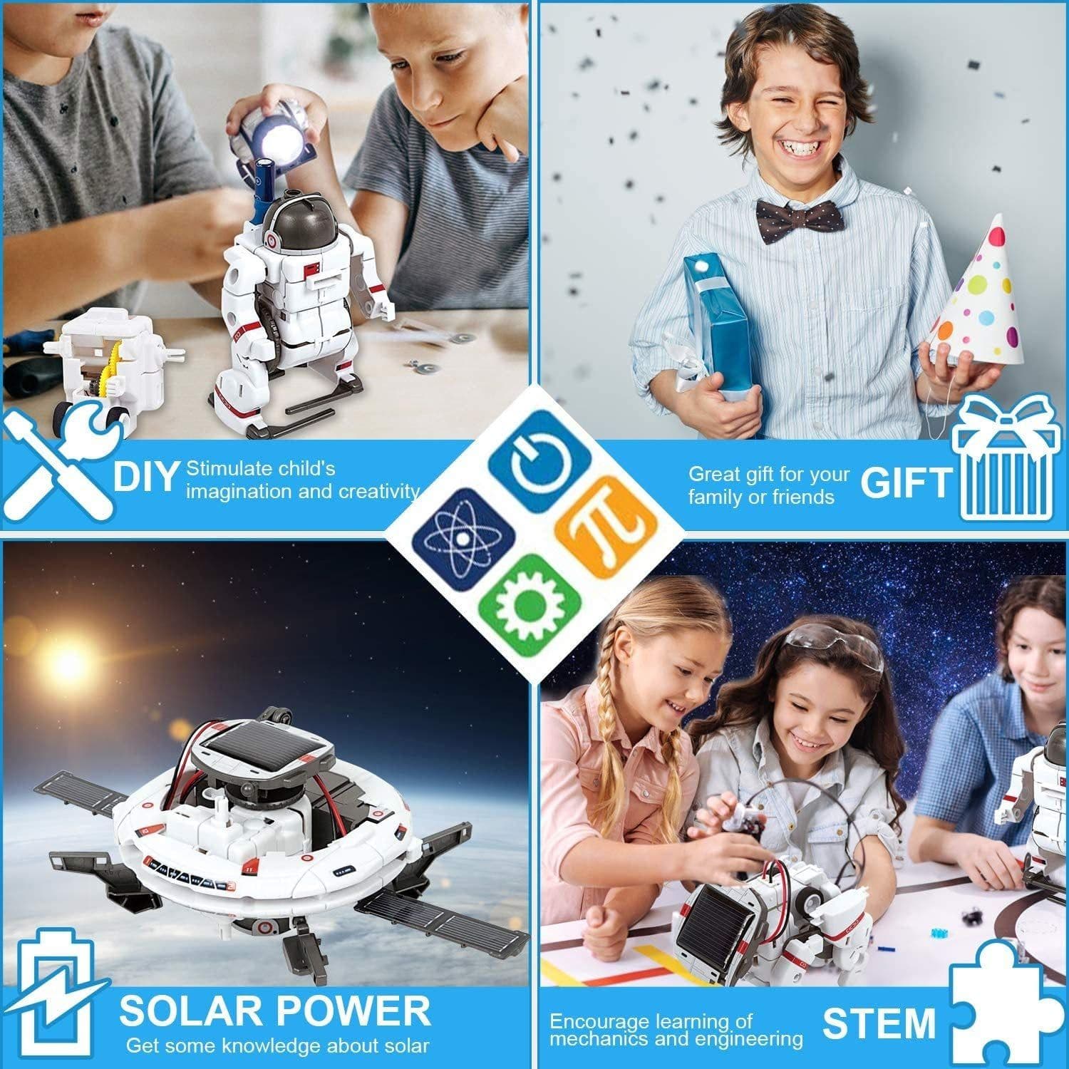 image-Solar Robot Toys Educational Scientific Fantasy Toy for Children
