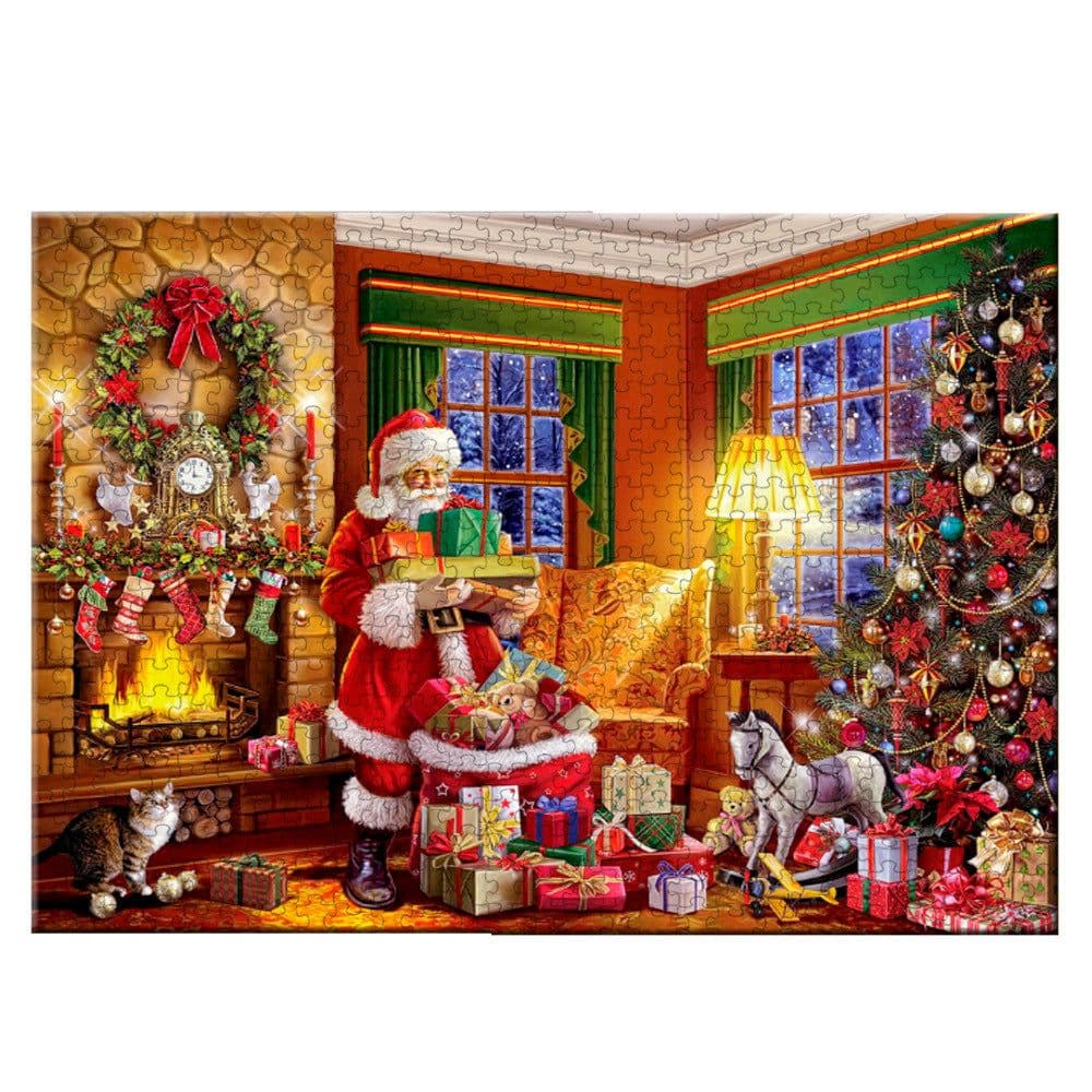image-Children cartoon santa puzzle puzzle toys