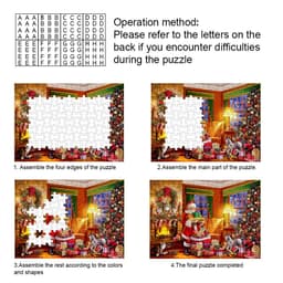 image-Children cartoon santa puzzle puzzle toys