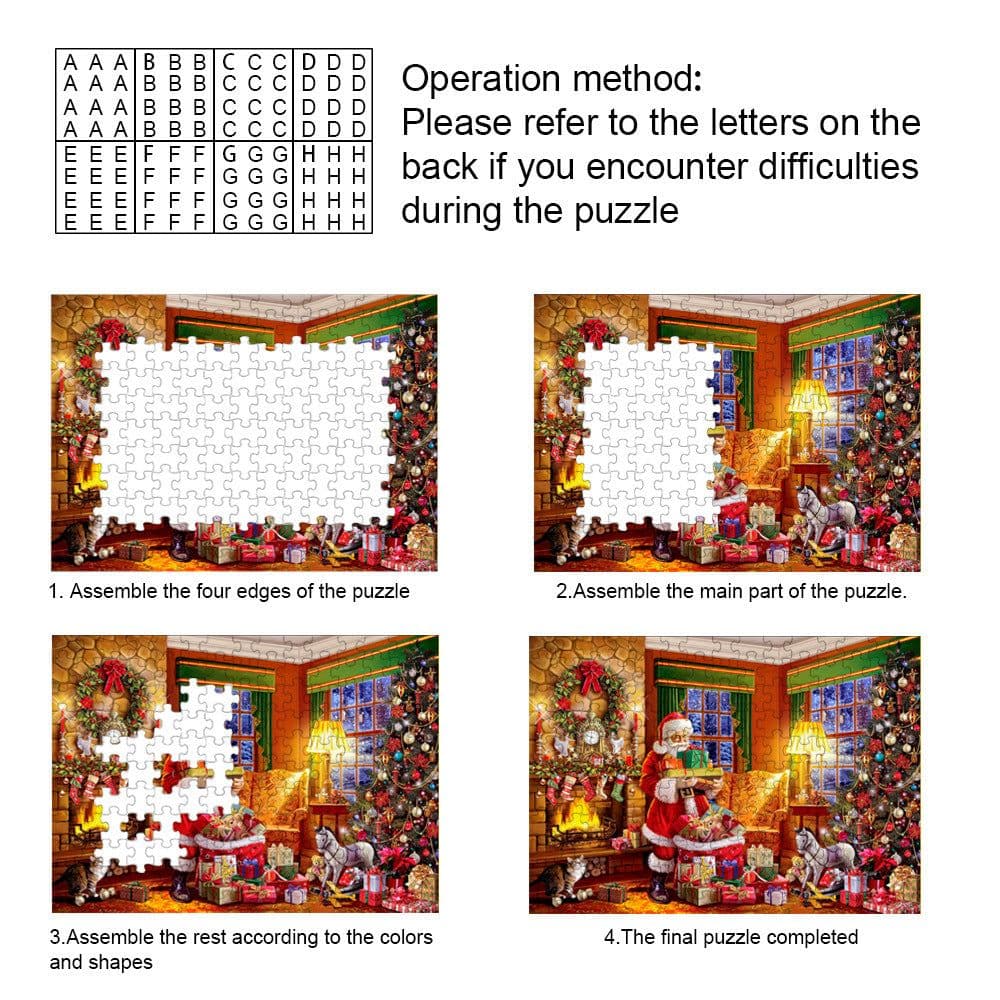 image-Children cartoon santa puzzle puzzle toys