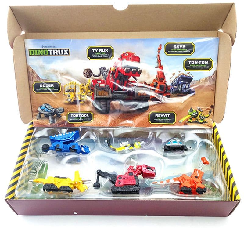 image-Dinosaur truck movable dinosaur toy car alloy car model
