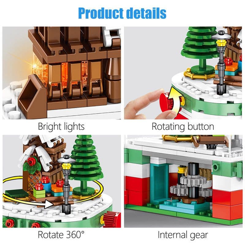 image-Christmas series rotating Christmas house