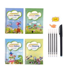 image-Sank Magic Practice Copybook no erase children's poster in English grooved poster