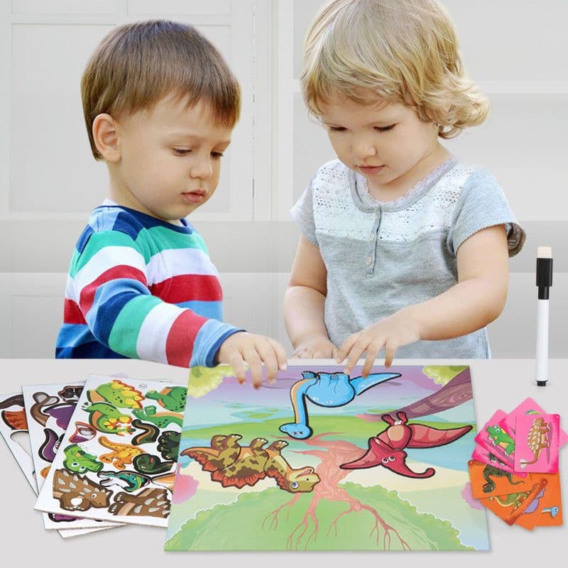 image-Early Childhood Education Puzzle Magnetic DIY Toy Three-dimensional Puzzle Classic Toys For Children