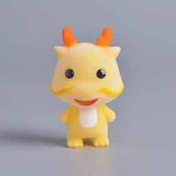 image-Koteta Kawaii PVC Flocking Doll Furry Dog Mini Animals