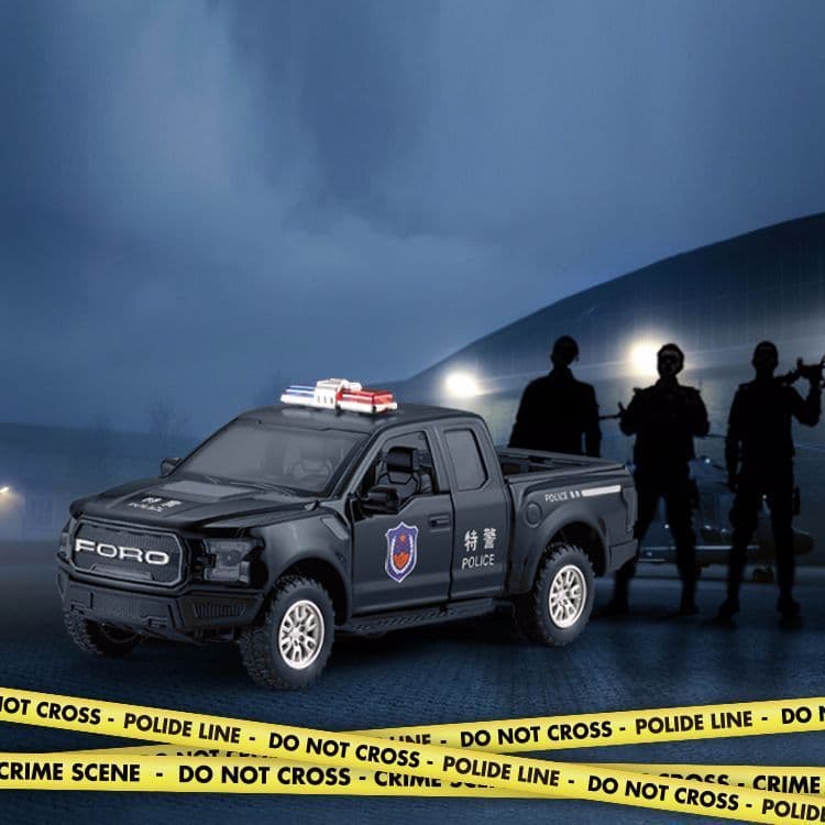 image-Children's toy car police car Ford Raptor