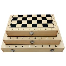 image-Magnetic chess solid wood set folding chessboard