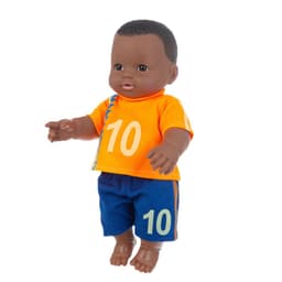 image-Black doll 30cm vinyl rebirth doll mother and baby toys