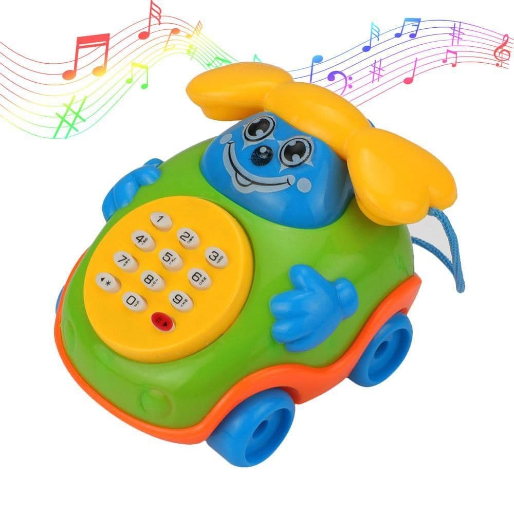 image-Cartoon music car child singing phone car toy
