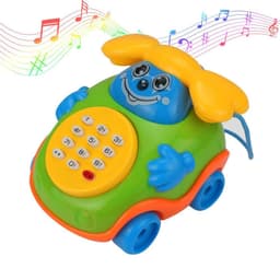 image-Cartoon music car child singing phone car toy