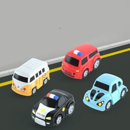 image-Cars Pass Through Big Adventure Parking Lot Rail Car Toy Car Track Kids Toy