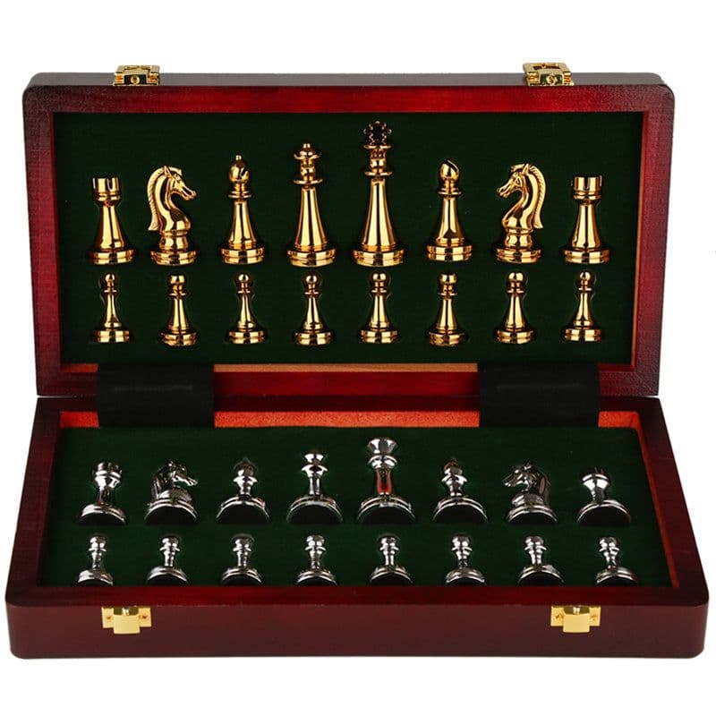 image-Chess Premium Gift Box Metal Bronze Children's Folding