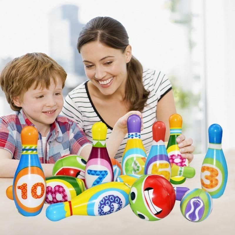 image-Toy Bowling Balls Game board Mini Desktop Frog Bowling Toys Kits Portable Indoor Education parent-child interaction Table Game