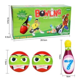 image-Toy Bowling Balls Game board Mini Desktop Frog Bowling Toys Kits Portable Indoor Education parent-child interaction Table Game