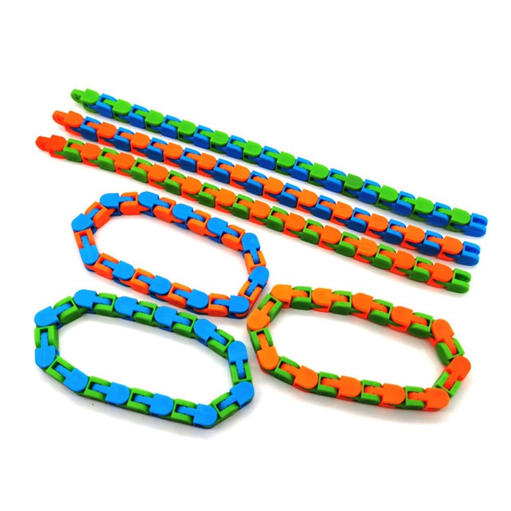 image-Funny Fidget Chain Anti Stress Toy for Adult Bike Chain Fidget Bracelet Puzzle Educational Toys