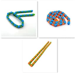 image-Funny Fidget Chain Anti Stress Toy for Adult Bike Chain Fidget Bracelet Puzzle Educational Toys