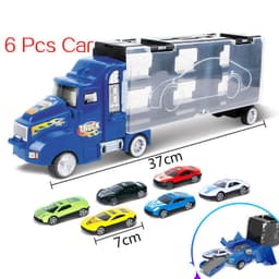 image-Sliding Alloy Children's Toy Container Truck Model