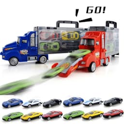 image-Sliding Alloy Children's Toy Container Truck Model