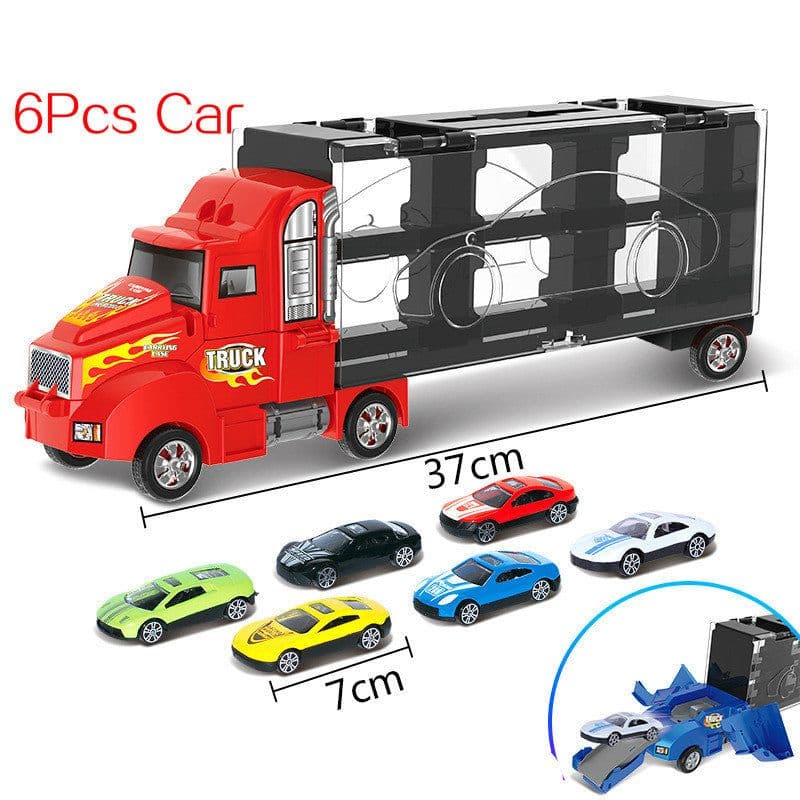 image-Sliding Alloy Children's Toy Container Truck Model