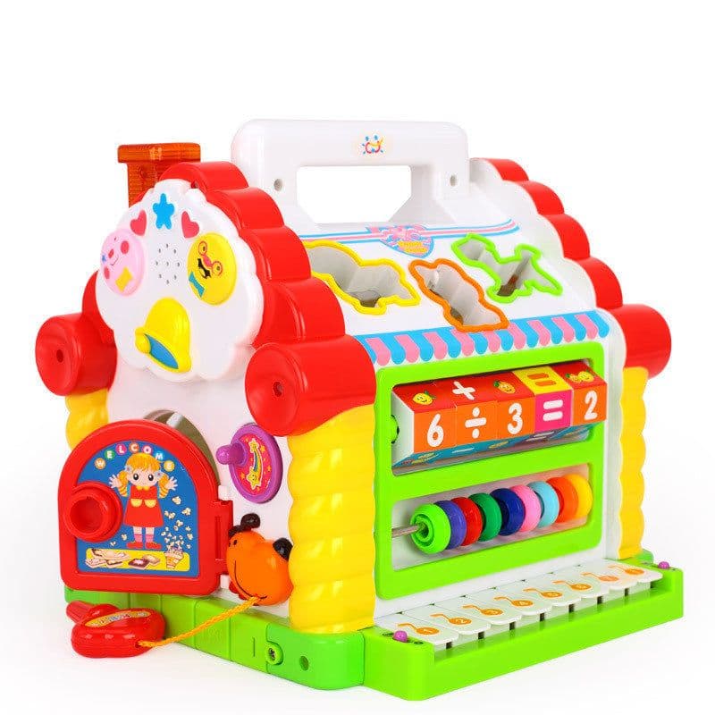 image-Fun House Infant Multifunctional Game Table Puzzle Building Block Toys
