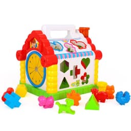 image-Fun House Infant Multifunctional Game Table Puzzle Building Block Toys