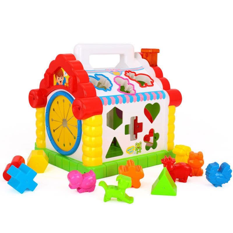 image-Fun House Infant Multifunctional Game Table Puzzle Building Block Toys